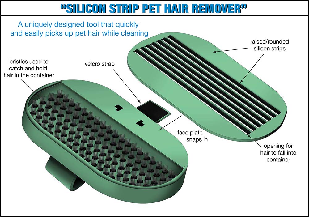 Silicon Strip Pet Hair Remover