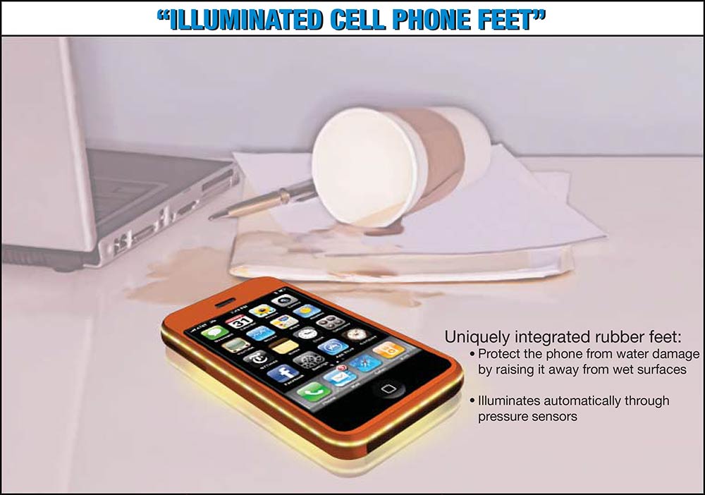 Illuminated Cell Phone Feet