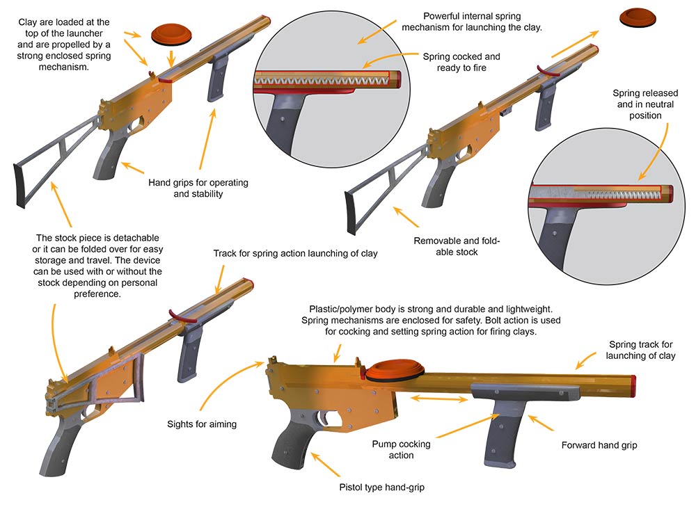 Compact Clay Launcher