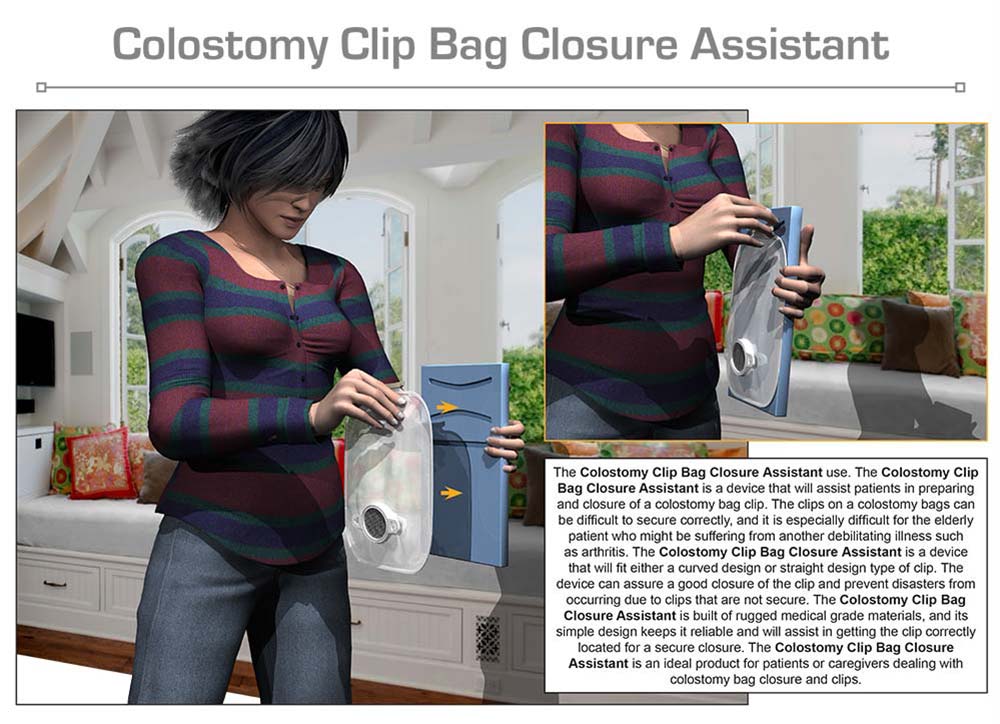 Colostomy Clip Bag Closure Assistant