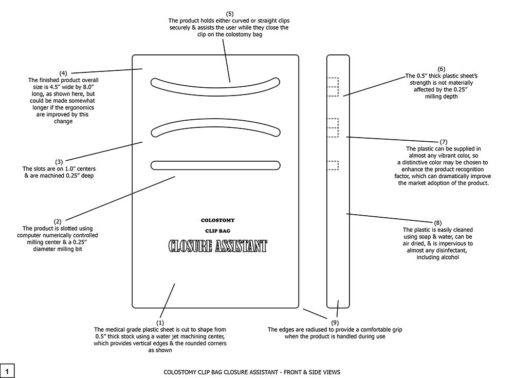 Colostomy Clip Bag Closure Assistant