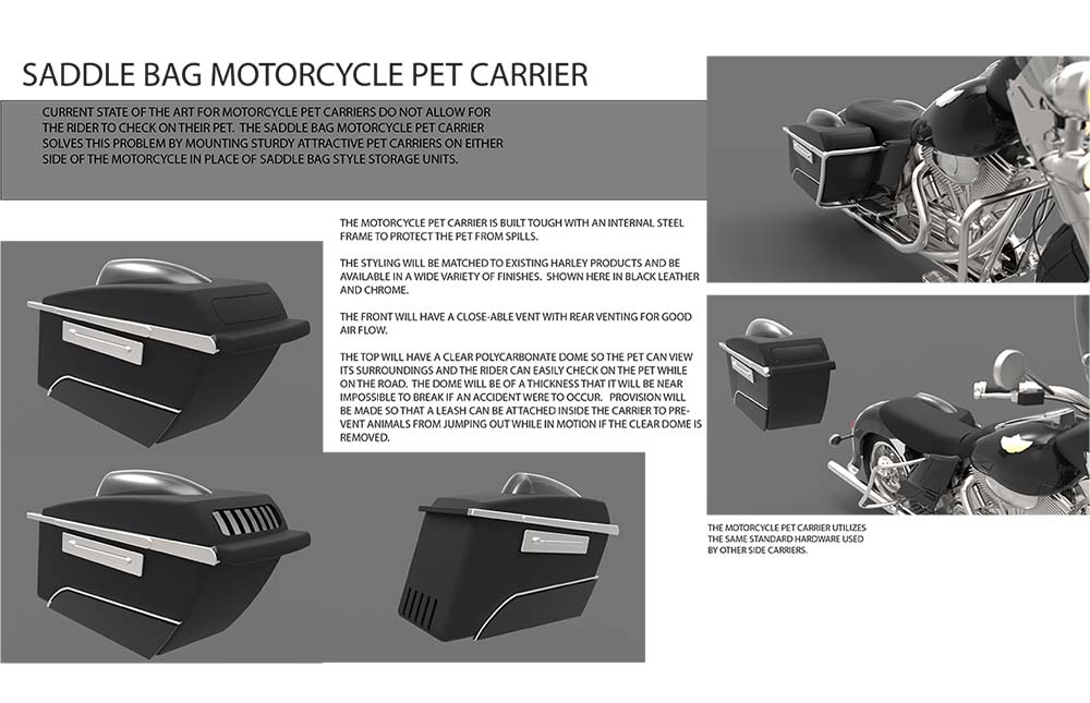 Saddle Bag Motorcycle Pet Carrier